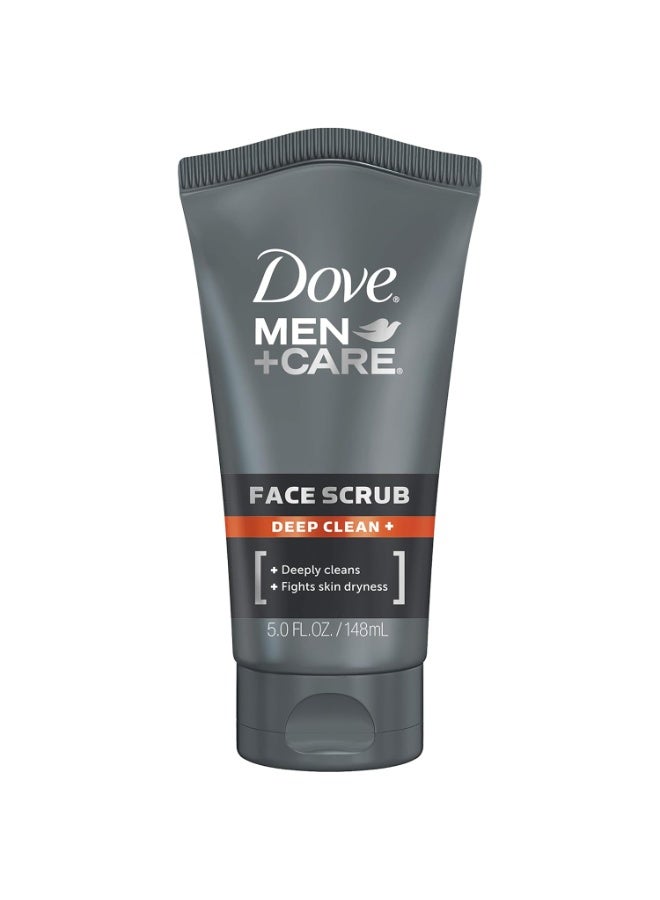 Dove Men Care Deep Clean Plus Face Scrub 148ml - Image 1